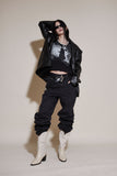 two-tone combi middle boots