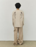 WINGS Henley Neck Long Sleeve T-Shirt