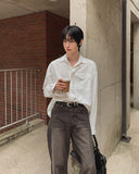 Haru Nylon Crop Shirt