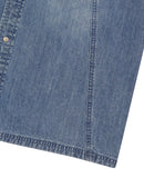 DENIM STUD HALF SHIRT