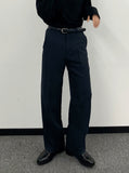 Midnight Navy Semi-Wide Slacks