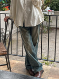 Loose Basic Wide Denim Pants