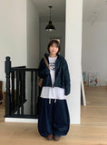 [unisex] Sodov Denim Banding Balloon Pants