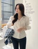 Metune Shirring Strap Puff Blouse