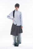 Noma pleats wrap skirt
