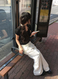 Bamo Pintuck Wide Cotton Pants