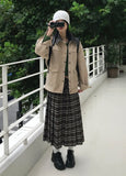 CHECK BUTTON PLEATS SK