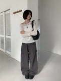 Teto Cargo Carpenter Cotton Wide Pants