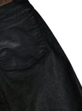 Leather coated jean