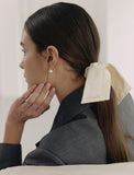 Ribbon Tail Embroidery Hair Scrunchie