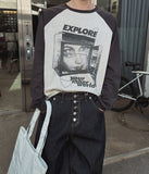 Vision Color Matching Raglan Long Sleeve