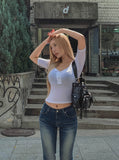 Elin Snap Three Quarter Short Sleeve