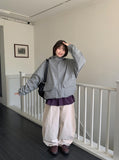 Conteni heart pocket balloon wide cotton pants