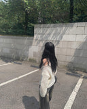Miya Black Blue Wash Denim Wide Pants