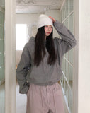 Moa Two Way Check Hood Zip-Up