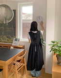 Hakun Layered Slit Ribbon Long One Piece