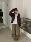 Dalmon Peach Fuzz Parachute Cotton Wide Pants
