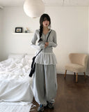 Sco Stripe Slim Hood Zip-Up