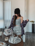 Doze loose fit check shirt