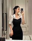 Noiren Color Scheme Collar One Piece