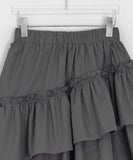 Verpan Frill Banding Midi Skirt