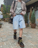 Breeze Cutoff Denim Bermuda Pants