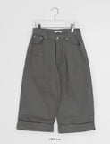 Giovanni Roll-up Cotton Bermuda Pants