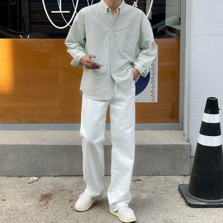 【MODERNIF】Daily Overfit Oxford Shirt modernif (モダンイフ) - デイリーオーバーフィット