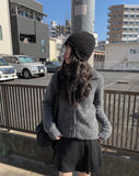 Renew wool pleats mini skirt