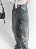 Flash vintage denim pants
