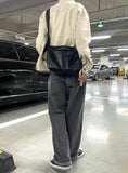Maid Wide Washing Denim Pants