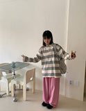 Chopin stripe collar long sleeve tee