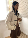 Shitao Mustang Collar Duffle Short Coat