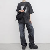 (Unisex) Tween Washing Denim Pants