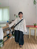 Telend Raw Denim Wide Pants