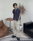 Lupen pintuck wide cotton pants