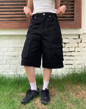 Effen Cargo Pocket Button Bermuda Pants