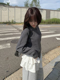 Ate Round Knit Cardigan