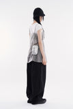 Airy wide balloon cotton pants