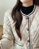 Seo Quilting Color Matching Lightweight Padding Jacket