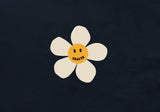 White Flower Dot Color Matching Hoodie