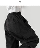 Corduroy Balloon Fit Wide Banding Training Pants