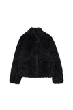 Tomer High Neck Fur Coat