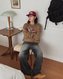 Lighton Brush Balloon Denim Pants