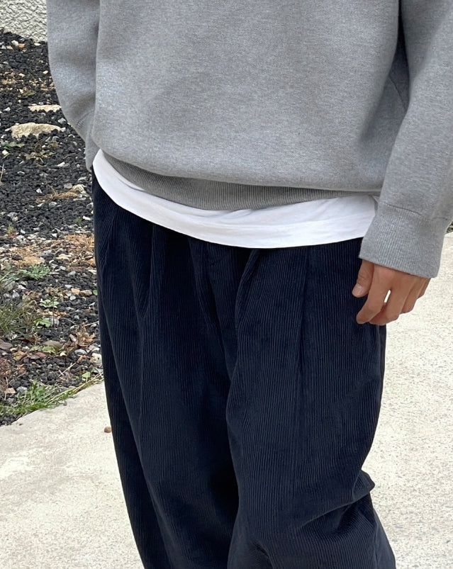 【MODERNIF】Keeper corduroy wide pants modernif (モダンイフ) - キーパーコーデュロイワイドパンツ