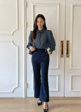 Wadia Boucle Semi Bootcut Slacks