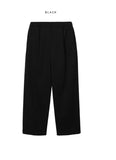 Even Cotton One-Tuck Wide Pants