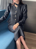 Coel Tie Peplum Blouse