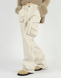 Zipper three-dimensional cargo pants