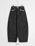 Kohashi Pocket Check Balloon Wide Cotton Pants